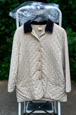 Hermes Paddock Coat, Beige W/black Velvet Collar, Size 46 , Made In France