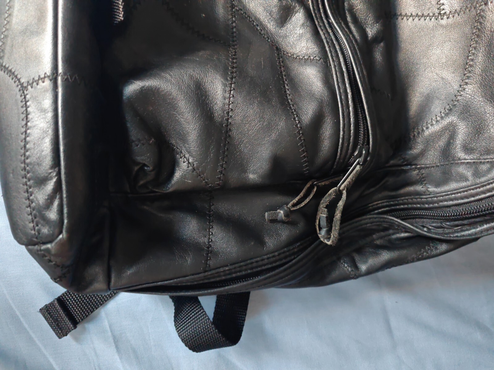 Supreme Patchwork Leather Backpack Black!!FW19 10… - image 9