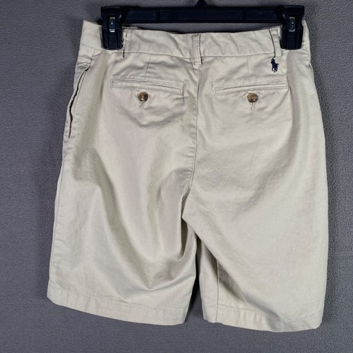 Polo Ralph Lauren Khaki Shorts Youth Size 14 Boys NWT Beige Chino New - Picture 2 of 13