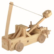 Walachia Creative Kit N. 72 - Catapulta - Kit di costruzione 3D in legno di pino