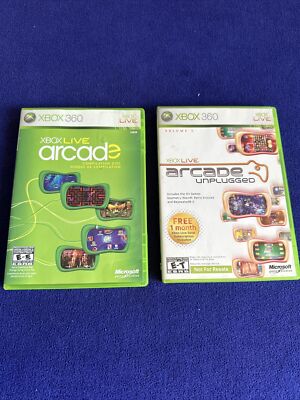 Xbox Live Arcade Lot Of 2 Game - Xbox 360 Unplugged +