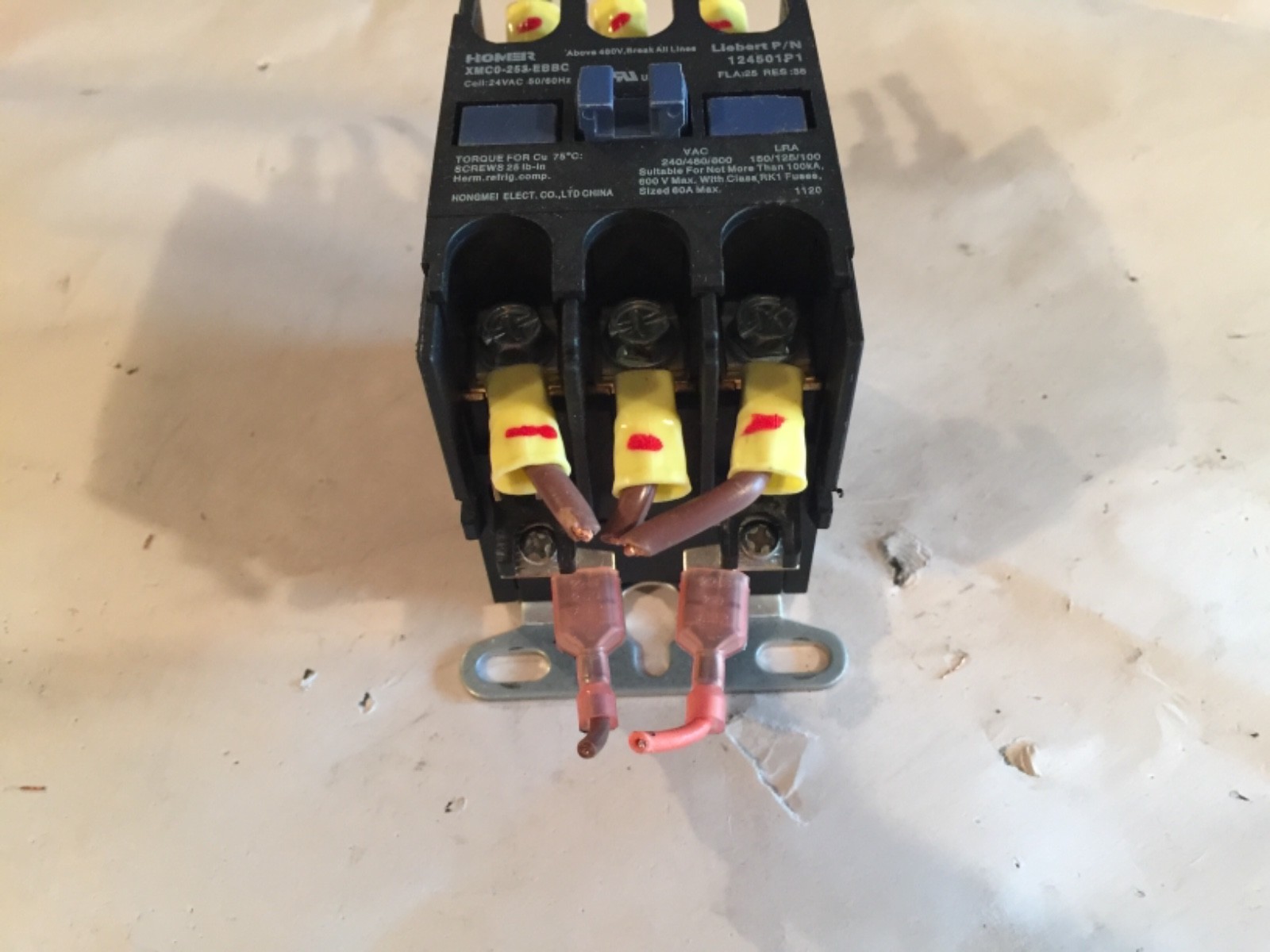 Contacteur Homer XMC0253EBBC Liebert 124501P1 3P 24V eBay