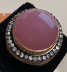 Rivka Friedman round faceted pink Crystal Quartz  cocktail ring. — photo 5