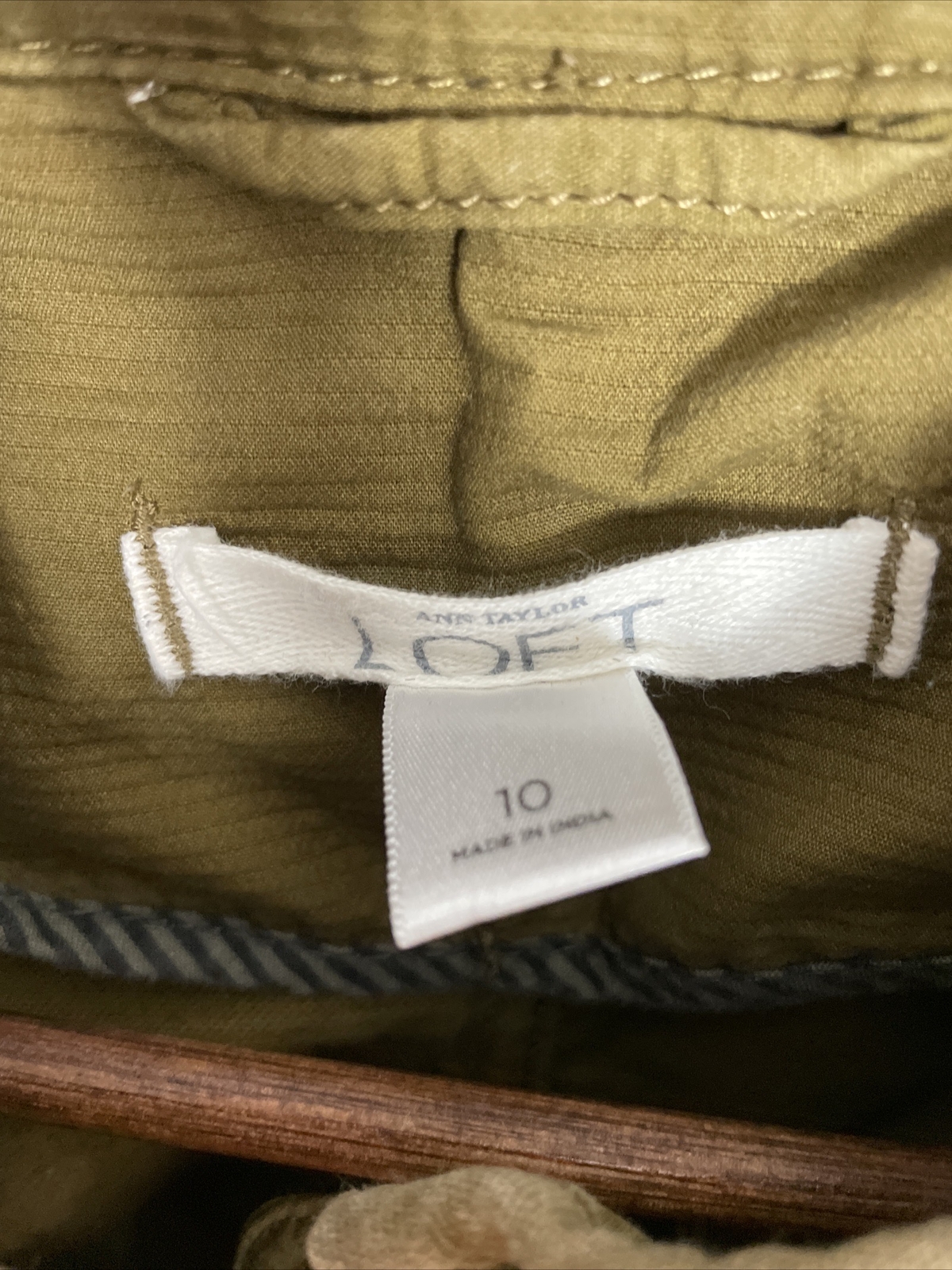 LOFT Green Utility Jacket,  Size 10 - image 2