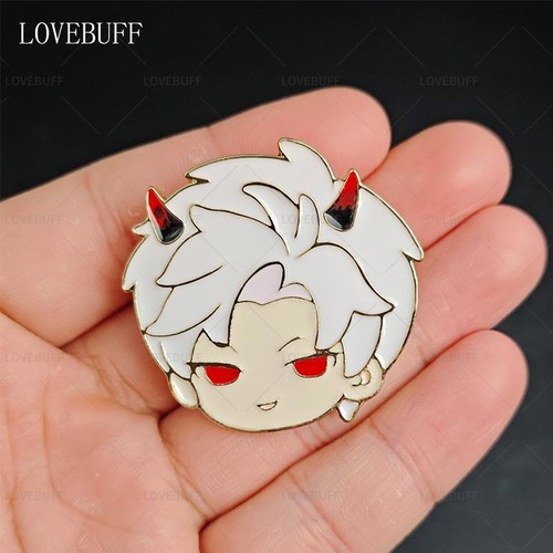 Anime Love and Deepspace Sylus Metal Brooch Q Version Badge Emblem Cospaly Gift - Picture 6 of 6