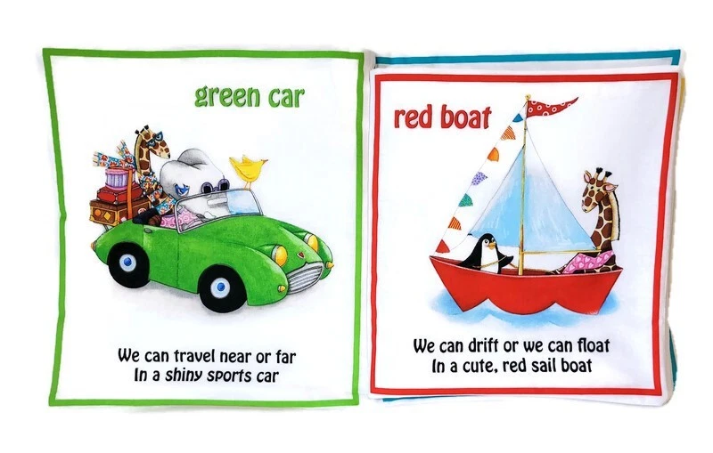 ¡Vamos a dar un paseo! - Libros de tela suave para bebés, niños, niños, niñas, niños pequeños Foto 2 de 4