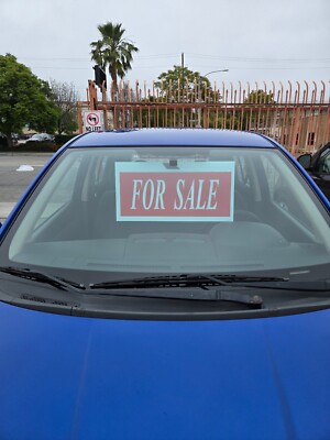 FOR SALE & BUY ME  -  rear view mirror hanging sign for car sales