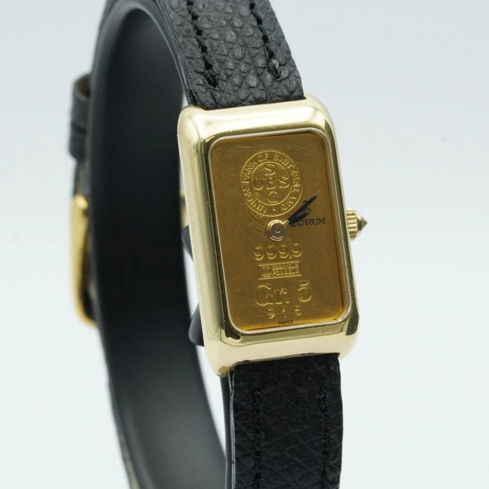 Reloj Corum Lingot 5 Gr Damas Cuarzo 16Mm Oro Sólido 18K 750 Vintage 14300 Foto 2 de 4