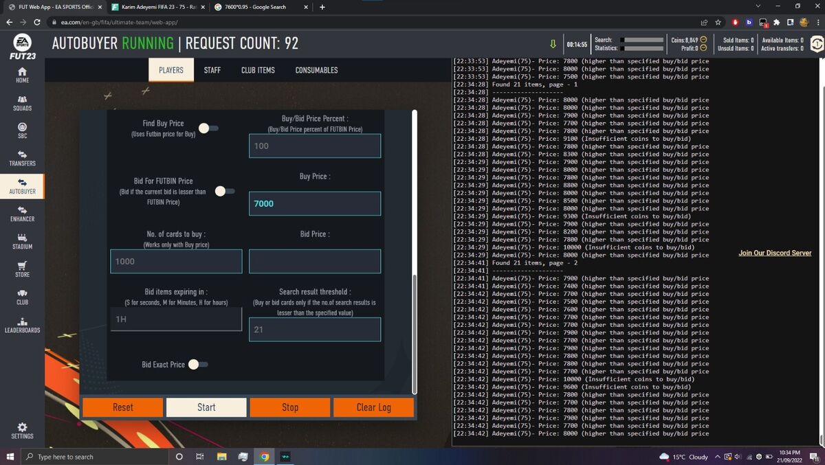 Fifa 23 Ultimate Team Autobuyer Sniping Bot. Make Millions Of