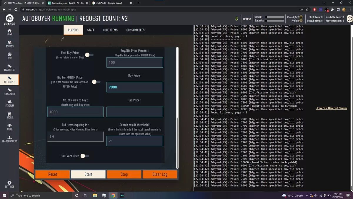 Fifa 23 Ultimate Team Autobuyer Sniping Bot. Make Millions Of