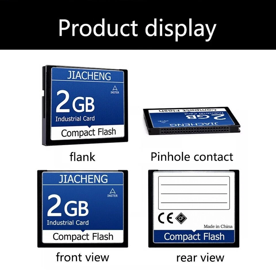 32MB-8GB CF Memory Card Compact Flash Card + PCMCIA Adapter + SSK USB2.0 Reader - Image 3 of 4