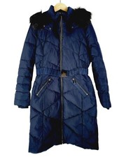 Phase Eight Women's Showerproof Remi Maxi Puffer Down Coat Navy Jacket Uk 12