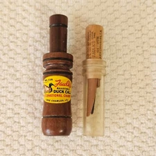 Two Vintage Faulks Lake Charles La. Single Reed Calls - Duck & Goose