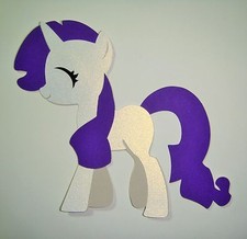 My Little Pony Rarity Paper Die Cut Scrapbook Embellishment
