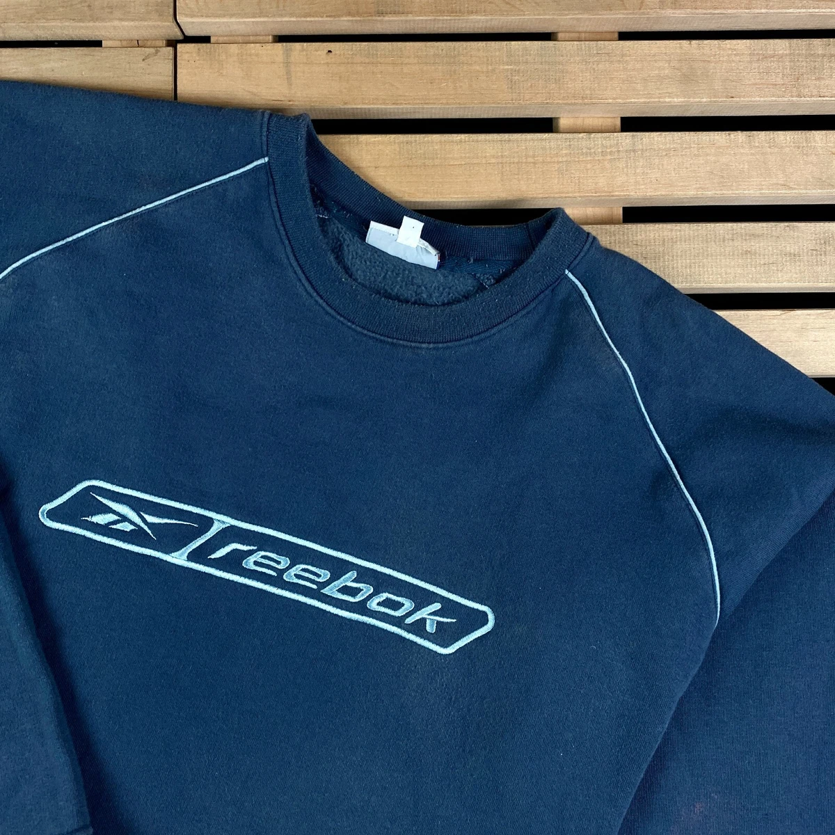 Mens Sweatshirt Reebok Vintage Big Logo Size L