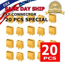 10 Pairs XT60 Bullet Connectors Gold Plated RC Lipo DIY Plug Power Battery XT-60