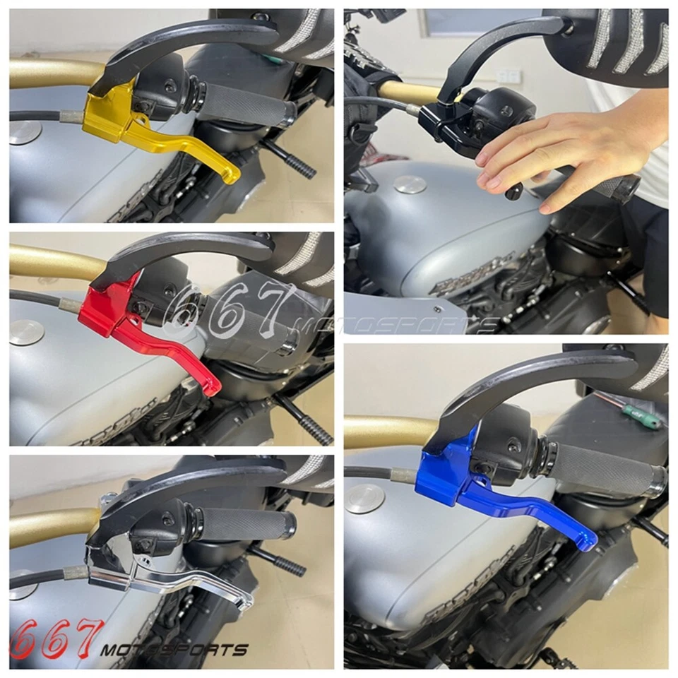 Palanca de freno de mano de fácil tracción para Harley Sportster 1200 883 2004-2013 Foto 2 de 4