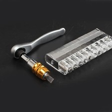 10pcs Hex Bits 90° Right Angle Ratchet Screwdriver  Home Repairs