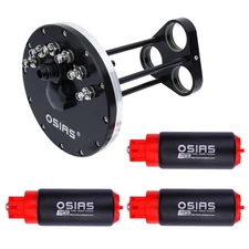 Fuel Cell Triple Fuel Pump Hanger With Filler For Triple Walbro GSS342 Fuel Pump