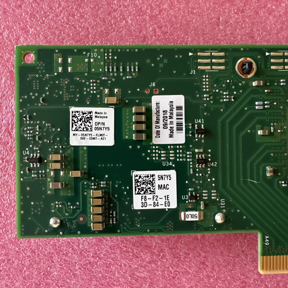 Dell 5N7Y5✅Intel X710-DA2 10Gb Ethernet 2-Port Network Adapter✅Low Profile - Image 3 of 4