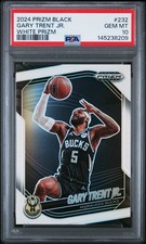 2024 PANINI PRIZM BLACK WHITE PRIZM #232 GARY TRENT JR. 112/175 PSA 10