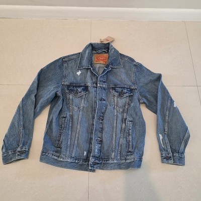 LEVI'S Men's Denim Lightweight Trucker Jean Jacket Vintage Fit MEDIUM NWT