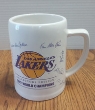 Vtg Los Angeles Lakers Collectors Edition Mug - 1987 World Champions