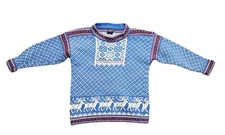UKU ESTONIAN KIDS' WOOL NORDIC WINTER CHRISTMAS REINDEER SWEATER