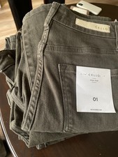 New CELLO Green High Rise Women's Skinny Jeans Pants