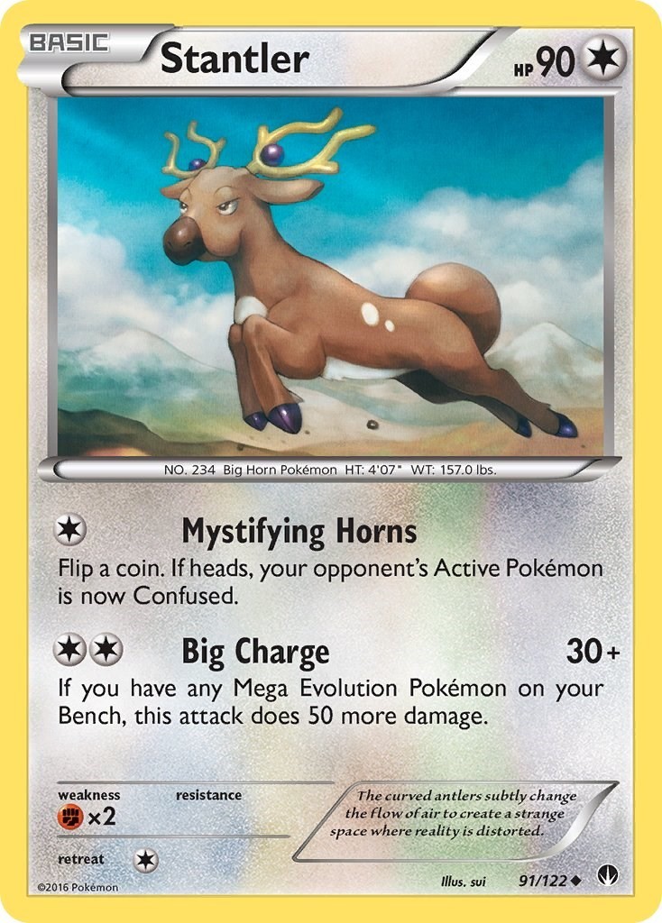Stantler Reverse Holofoil [BKP - 91/122]