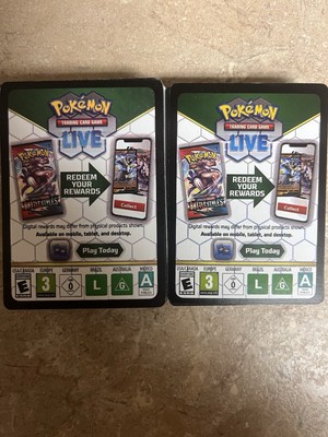 Pokemon TCG Live assorted Codes 10 codes sent by email 