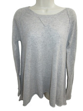 Autumn 100 Cashmere Gray Round Neck Sweater Size M