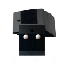 100Pcs 1.7X 2inch Black Velvet Plastic Earring Cards for Earring Display Hang...