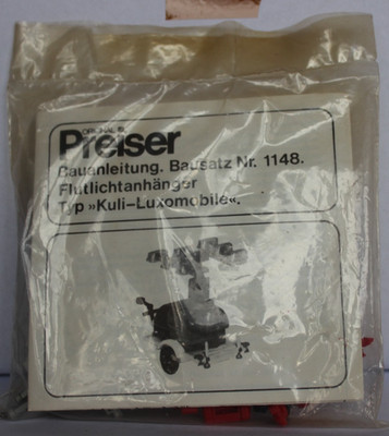 Flutlichtanhänger Kuli Luxomobile   Preiser 1:87   1148