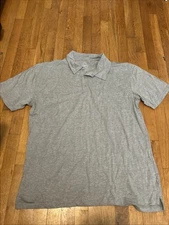 True Classic Polo Tee With Collar Gray XL