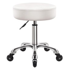 Heavy Duty Rolling Stool with Wheels Hydraulic Swivel Adjustable Rolling Stoo...