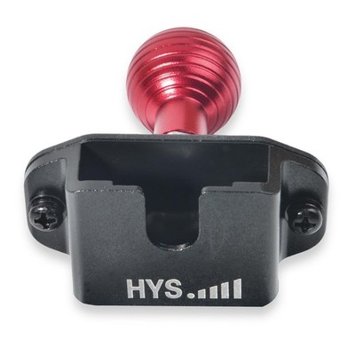 Handheld Radio/Mic Hanger with Belt Clip/Round Knob Holder with 1'' (25mm) Bal...