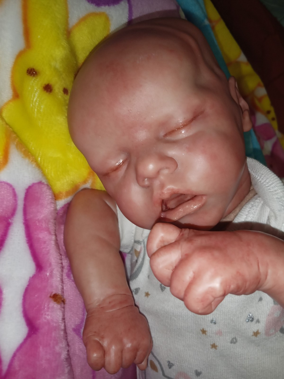 Twin reborn doll hand painted and hand made