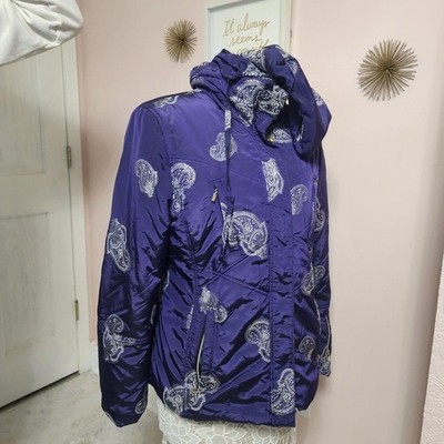 EUC Flawless MDC Purple silver Metallic  Doris Pfister Ski Jacket 42 (12 US)