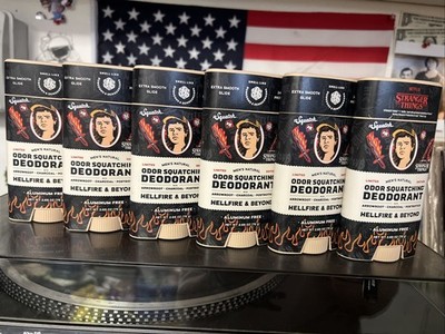 6 Pack Dr. Squatch Stranger Things Hellfire & Beyond Deodorant