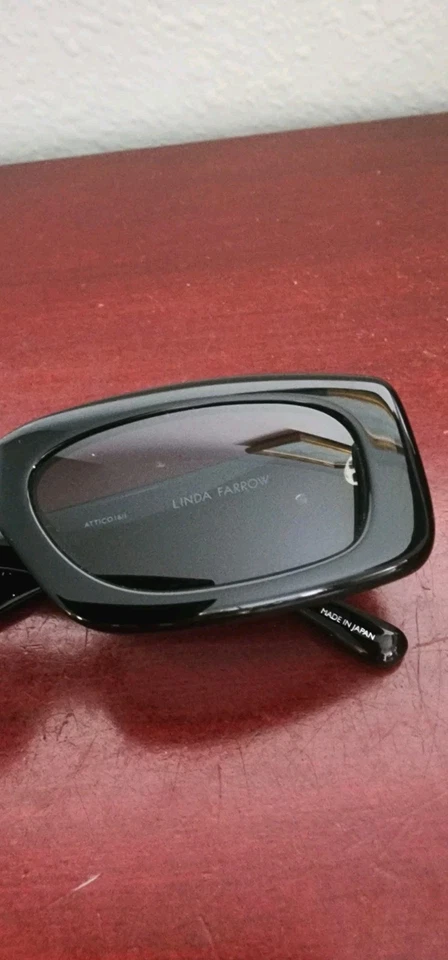 GAFAS DE SOL LINDA FARROW ATTICO 16/1 MINI MARFA 5219-140 8194 NEGRO DORADO. JAPÓN Foto 4 de 4