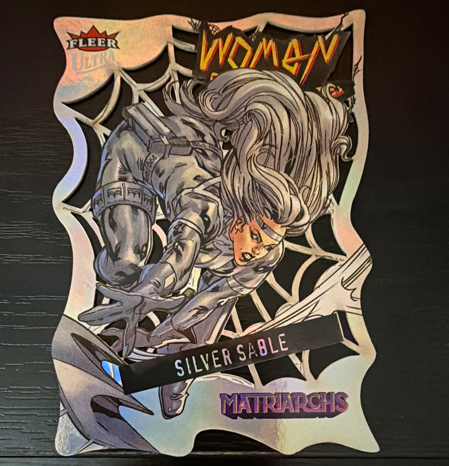 Fleer Marvel Women of the Web Silver Sable WW-12 Non-Sport Trading Card 2024