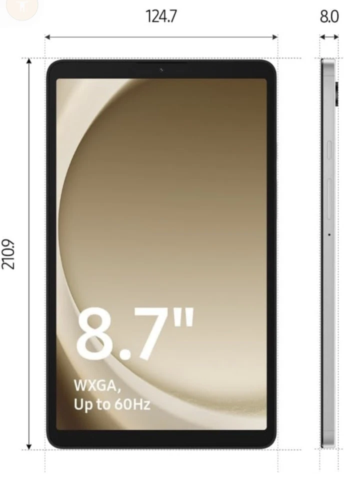 Samsung Galaxy Tab A9 Tablet Android, 64 GB Almacenamiento, WiFi, Pantalla 8.7 - Imagen 4 de 4