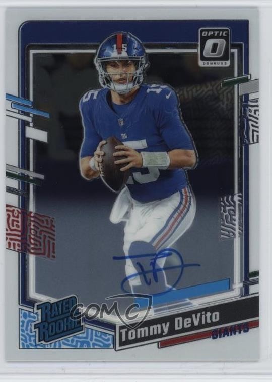 2023 Panini Donruss Optic Rated Rookie RPS 104/199 Tommy DeVito #280 Auto 2h5