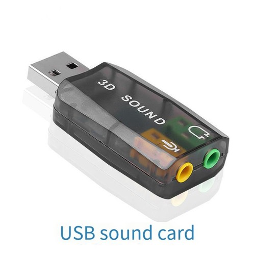 Externe USB-Soundkarte, 3D-Audio-Headset-Mikrofon-Adapter für PC-Desktop-Un9533 - Photo 3/6