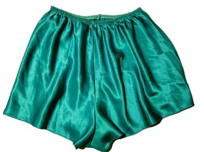 SILKY Second Skin Liquid Satin Tap Shorts Panties Medium Emerald 