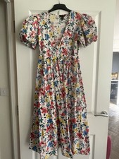Ladies New Look Floral Wrap Dress Size 8
