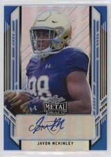 2021 Leaf Metal Draft Portrait Blue Rainbow /35 Javon McKinley #PA-JMK Auto 2r7