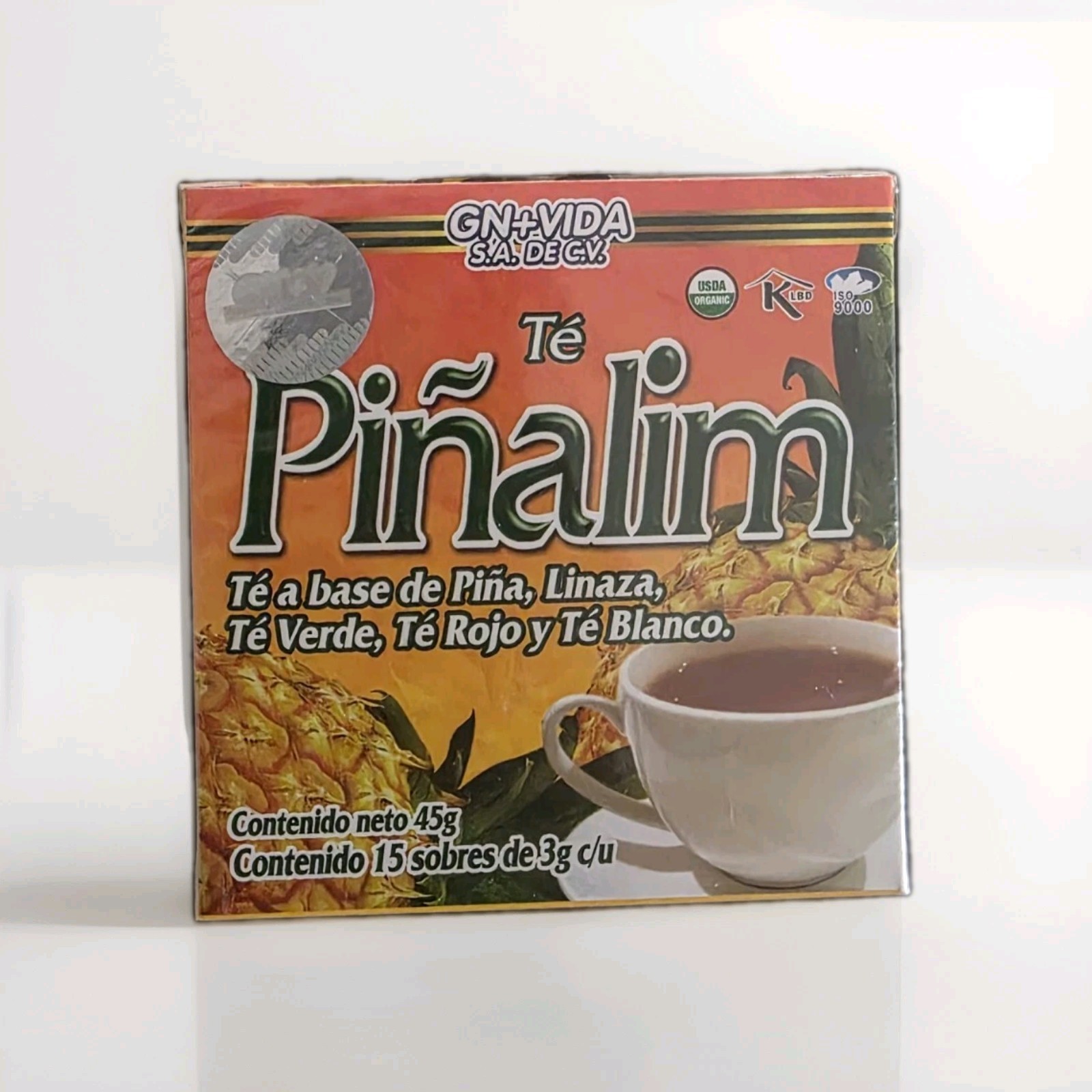 TE PINALIM GN+Vida Tea Piñalim Pineapple 30PC total (2 PACK) 15 Tea ...