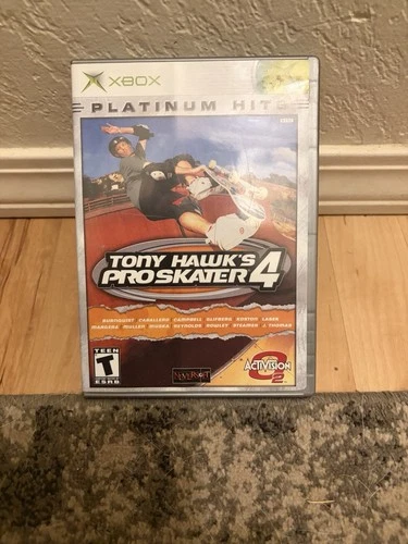 Tony Hawk's Pro Skater 4 Platinum Hits (Microsoft Xbox, 2003) Complete Tested